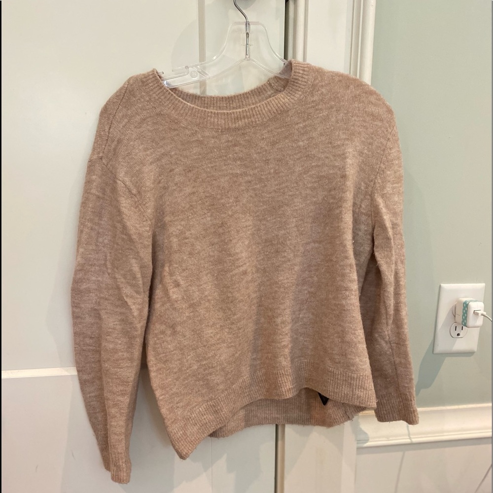 Light orange turtleneck sweater